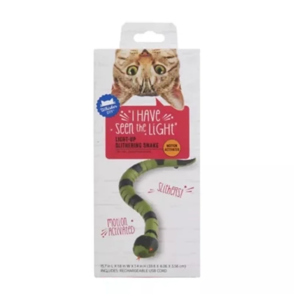 NIB Whisker City Electronic Snake Cat Toy Pounce & Play!!